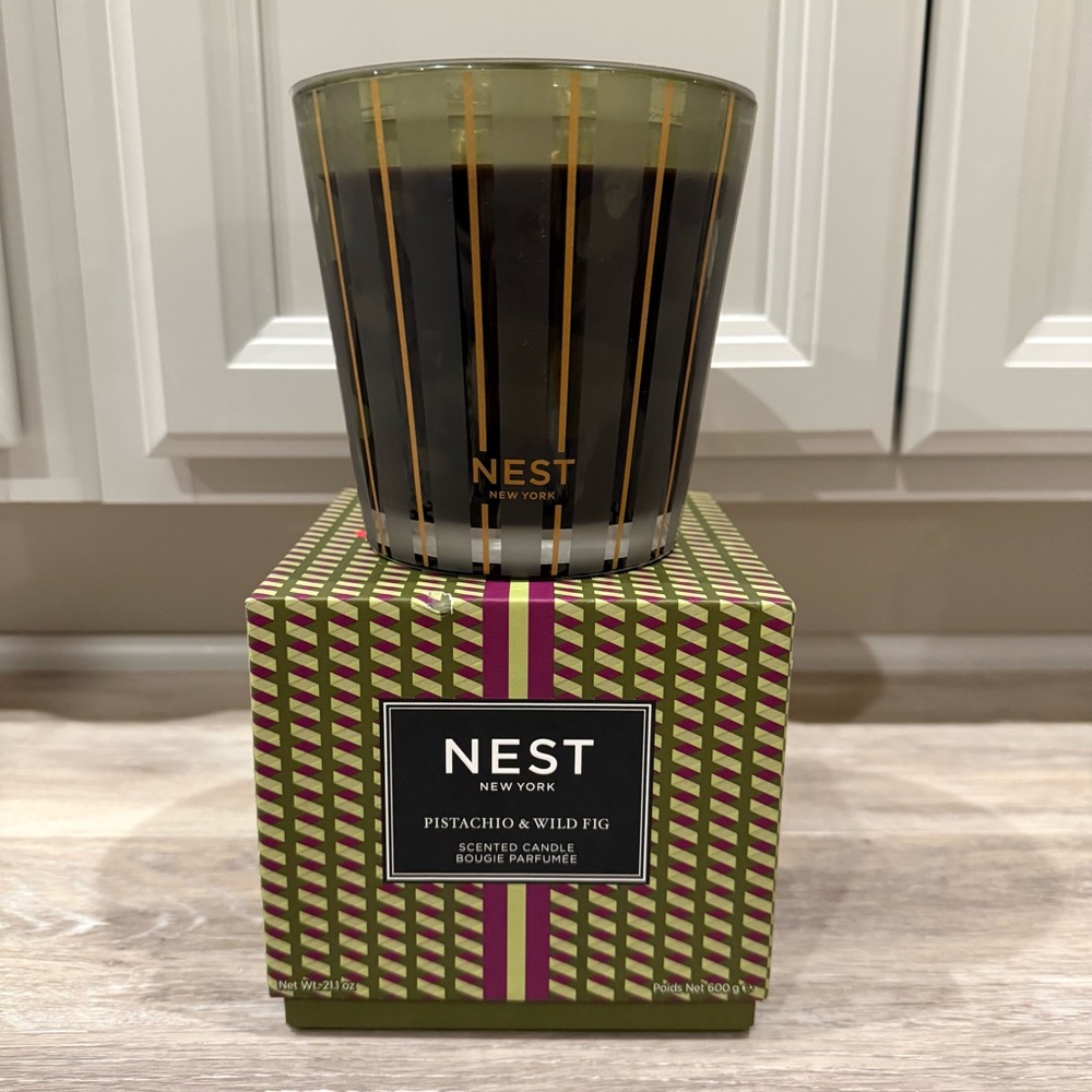 NEST New York Scented 3-Wick Candle, Pistachio & Wild Fig - 21.2 oz
